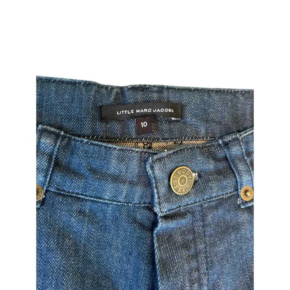 Little Marc Jacobs Jeans Dark Blue‎ Kids Size 10 Straight Leg Adjustable Waist
